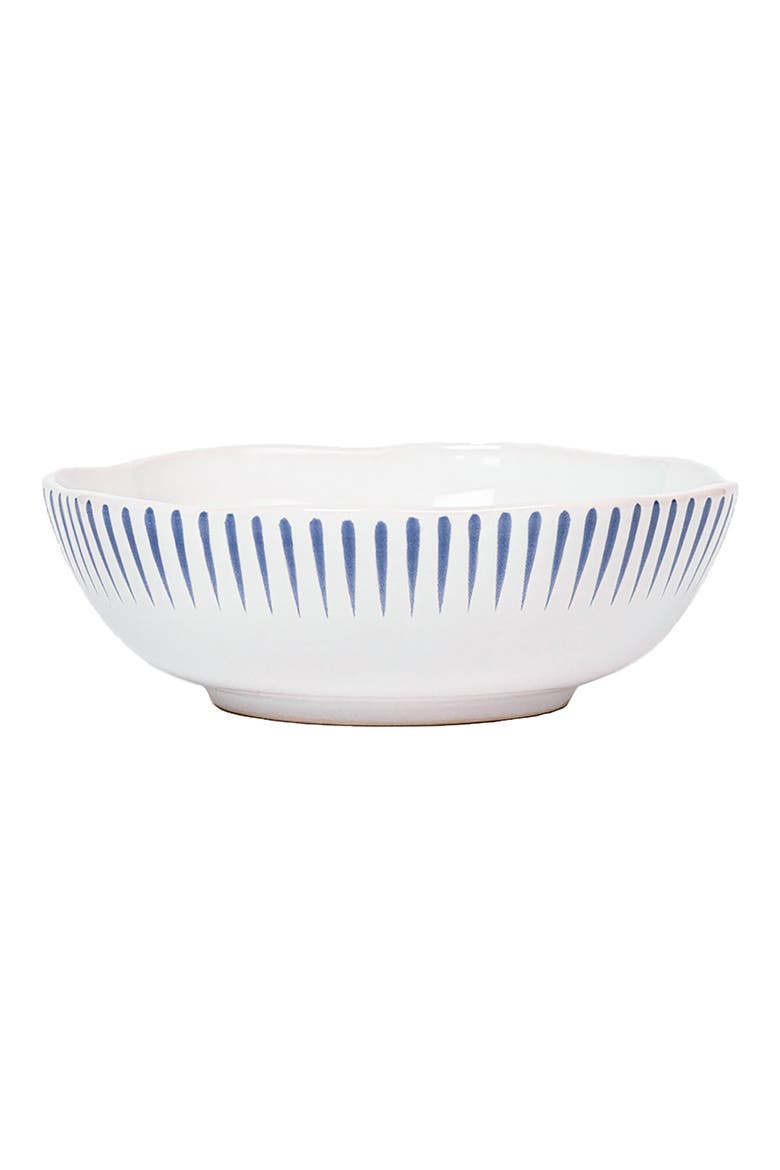 Sitio Stripe Coupé Bowl, Main, color, WHITEWASH/ DELFT BLUE