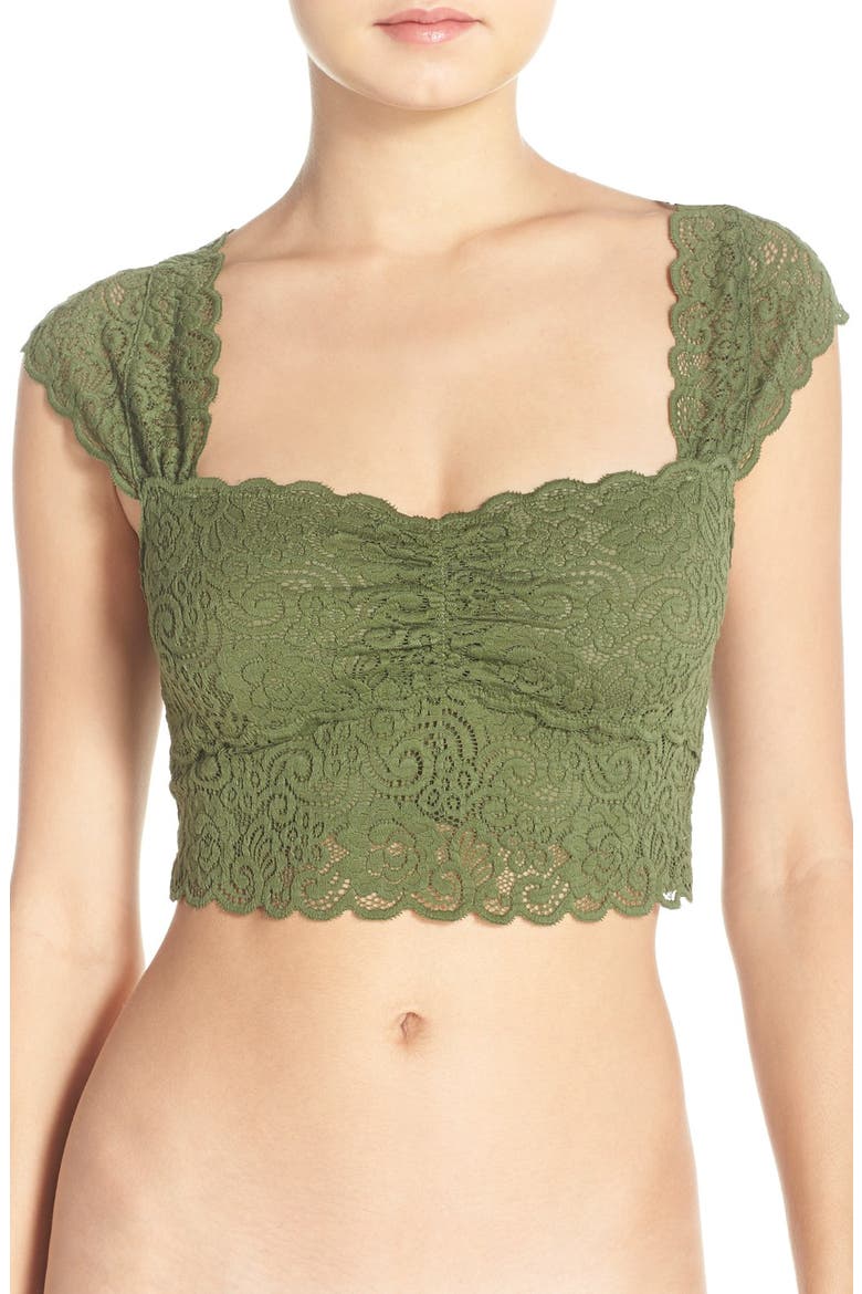 Lace Crop Top, Main, color, ARMY