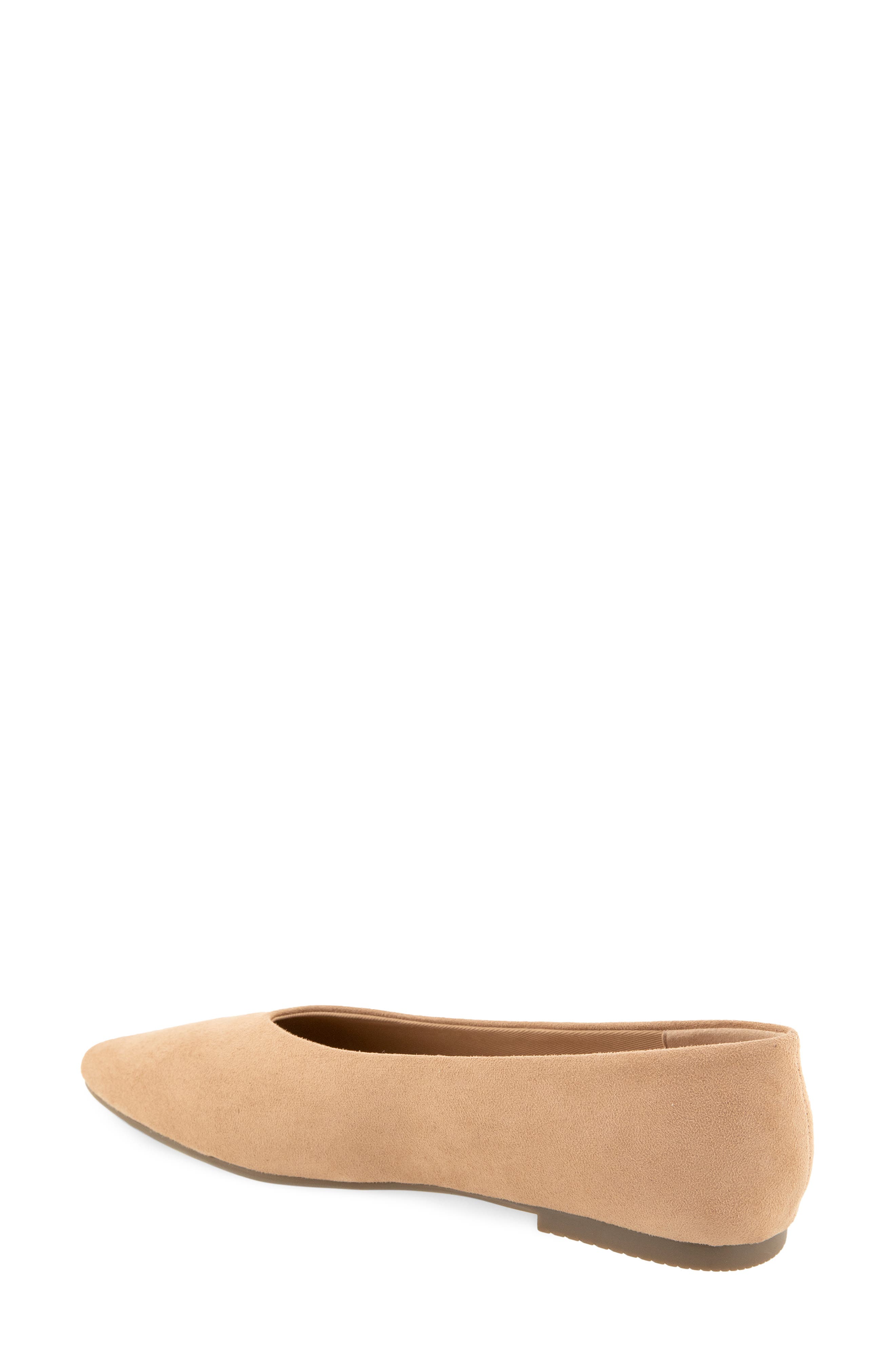 Leonore Faux Leather Flat, Alternate, color, TAN MICRO