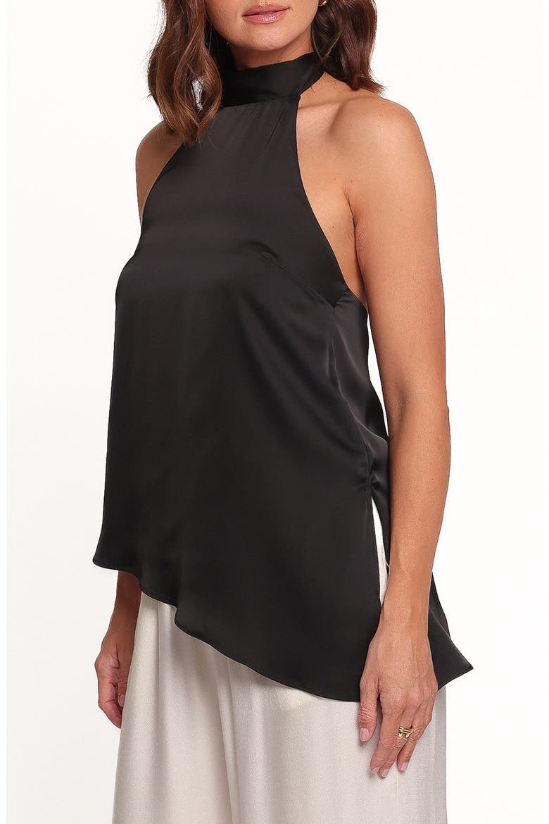 Merlin Halterneck Top, Alternate, color, BLACK