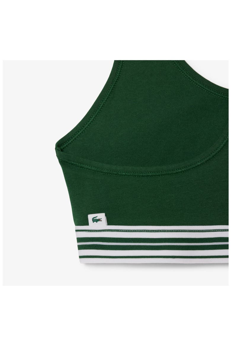 Racerback Padded Stretch Cotton Bralette, Alternate, color, GREEN