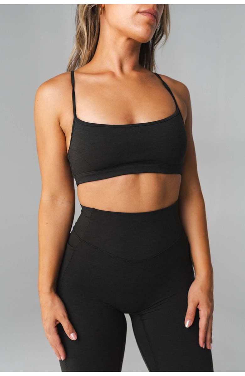 Vitality Daydream Stitch Racer Bra, Alternate, color, Midnight Marl