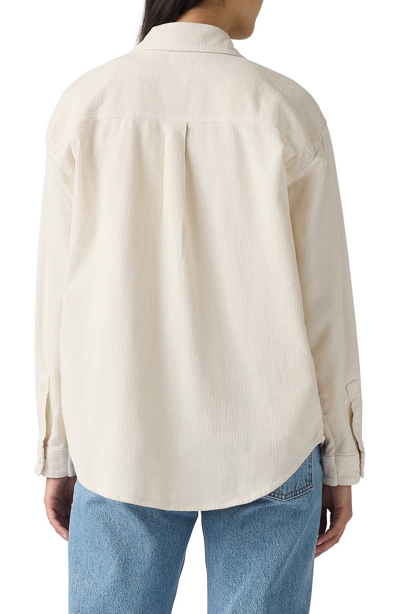Levi's Iris Oversize Corduroy Overshirt, Alternate, color, Birch Corduroy