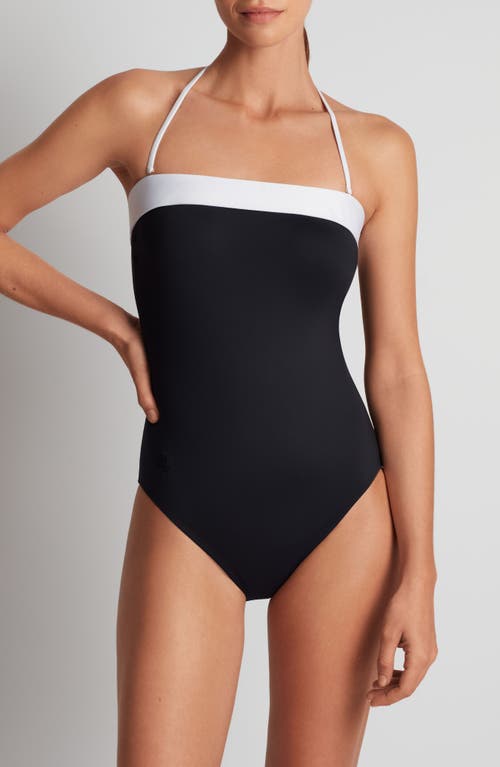 Ralph Lauren Lauren Modern Halter One-piece Swimsuit