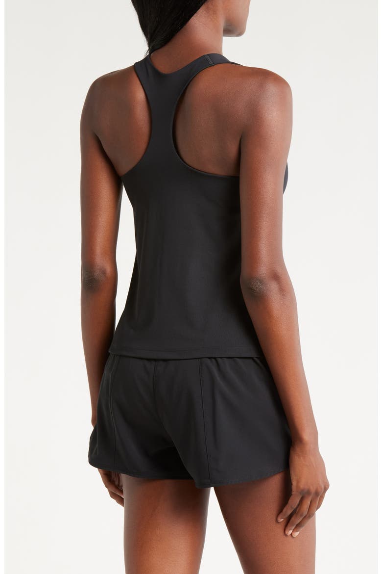 Dri-FIT Swoosh Bra Racerback Tank, Alternate, color, 010 BLACK/ BLACK/ WHITE