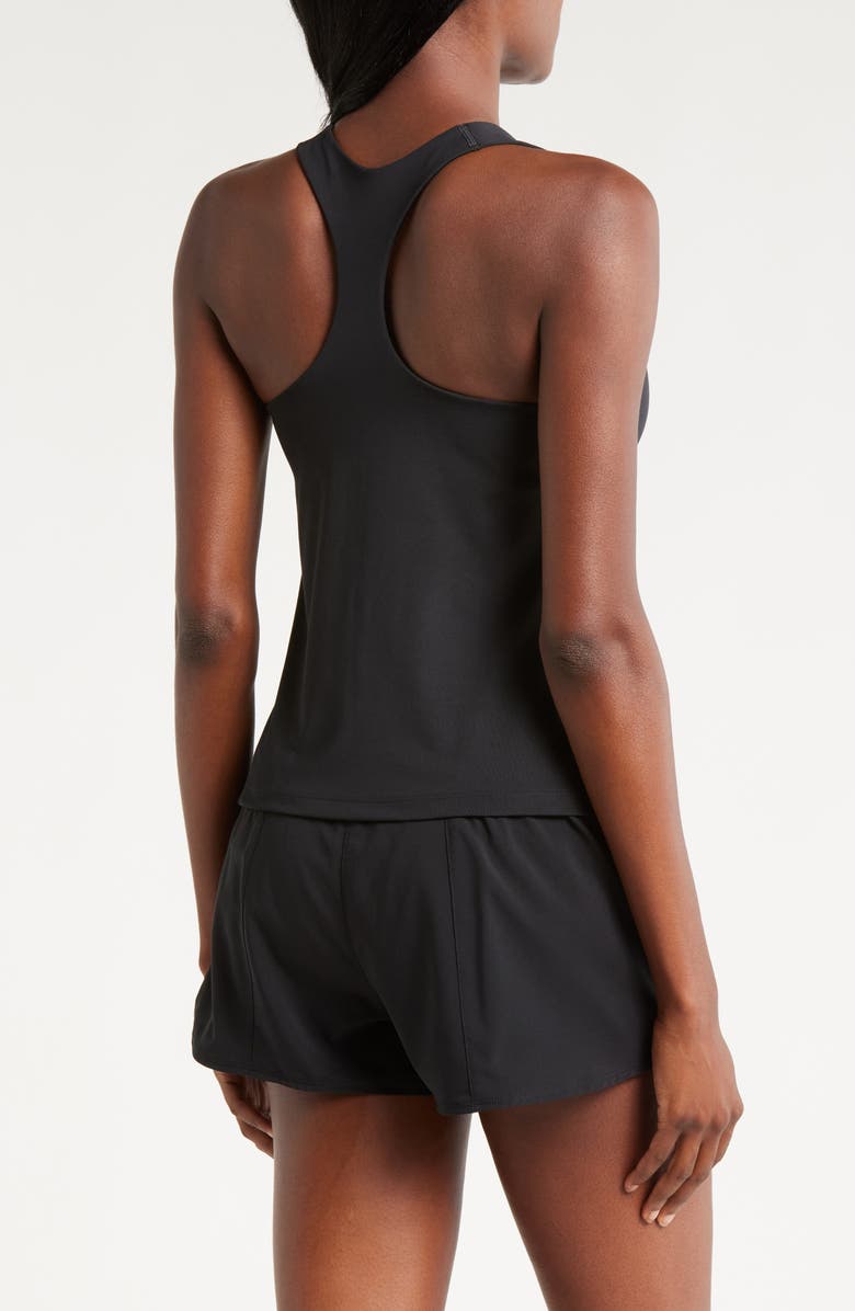 Nike Dri-FIT Swoosh Bra Racerback Tank, Alternate, color, 010 Black/ Black/ White