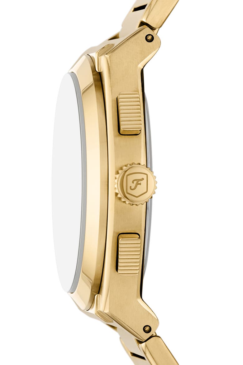 Everett Chronograph Bracelet Watch, 44mm, Alternate, color, GOLD