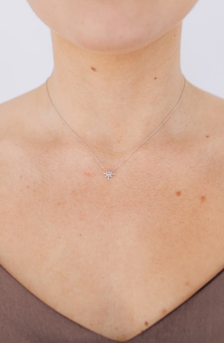 Anzie Starburst Pendant Necklace, Alternate, color, Silver