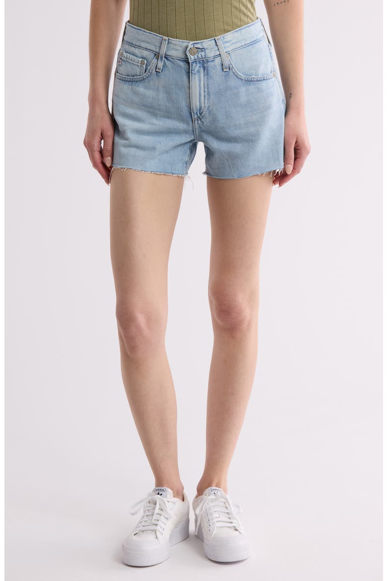 Hailey Boyfriend Cutoff Denim Shorts, Main, color, 23 YEARS CULTIVATE