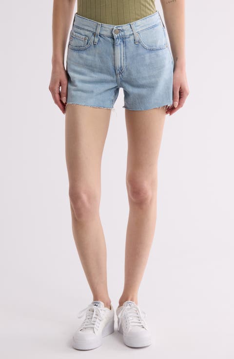 Hailey Boyfriend Cutoff Denim Shorts (10 Years Platform)
