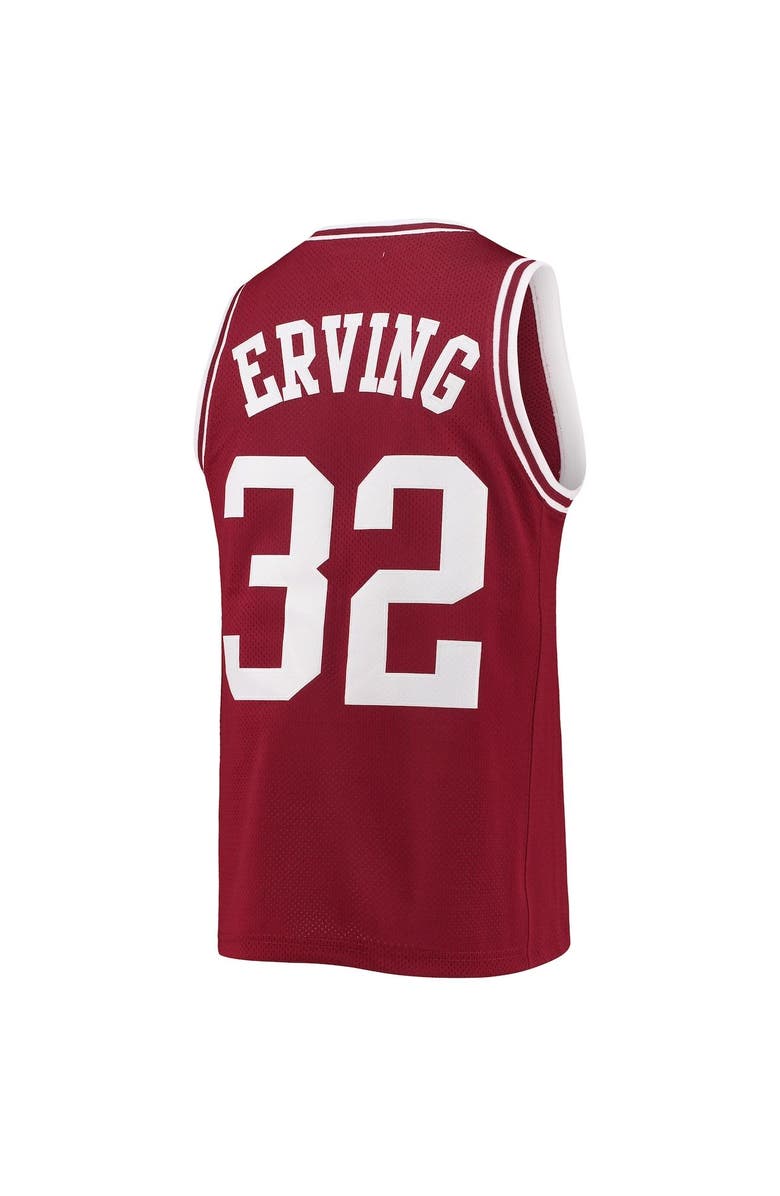 Retro Brand Men's Original Retro Brand Julius Erving Maroon UMass Minutemen Commemorative Classic Basketball Jersey, Alternate, color, 
