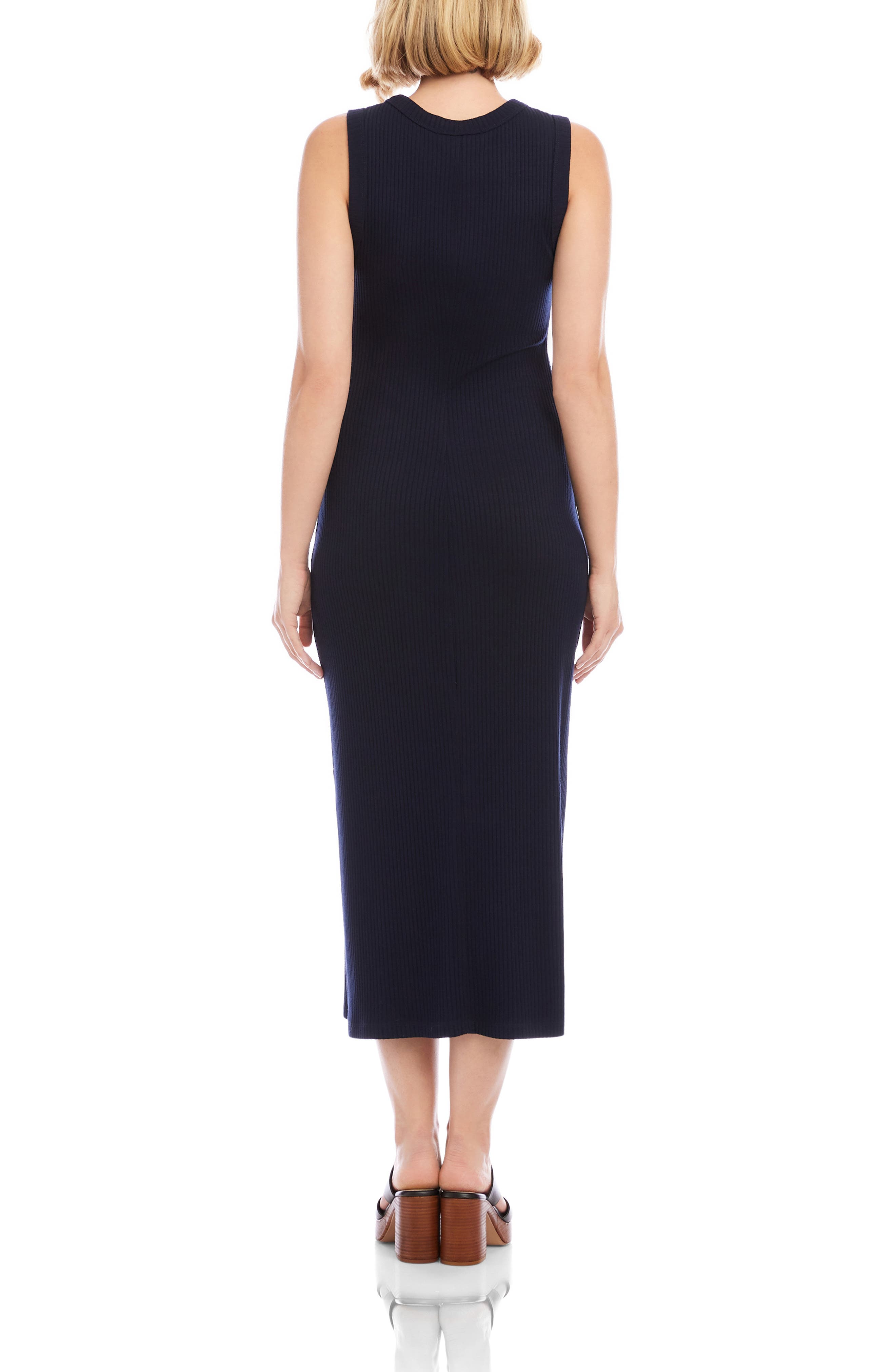 Rib Column Midi Dress - image 2