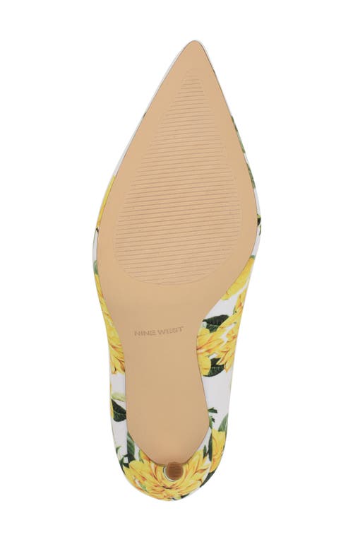 Nine West Fresh Pointed Toe Pump In Yellow