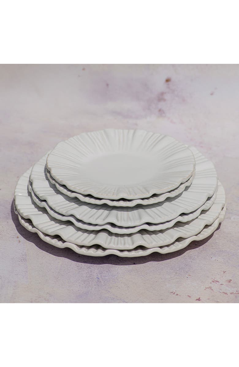 VIETRI Bari American Dinner Plate, Alternate, color, White