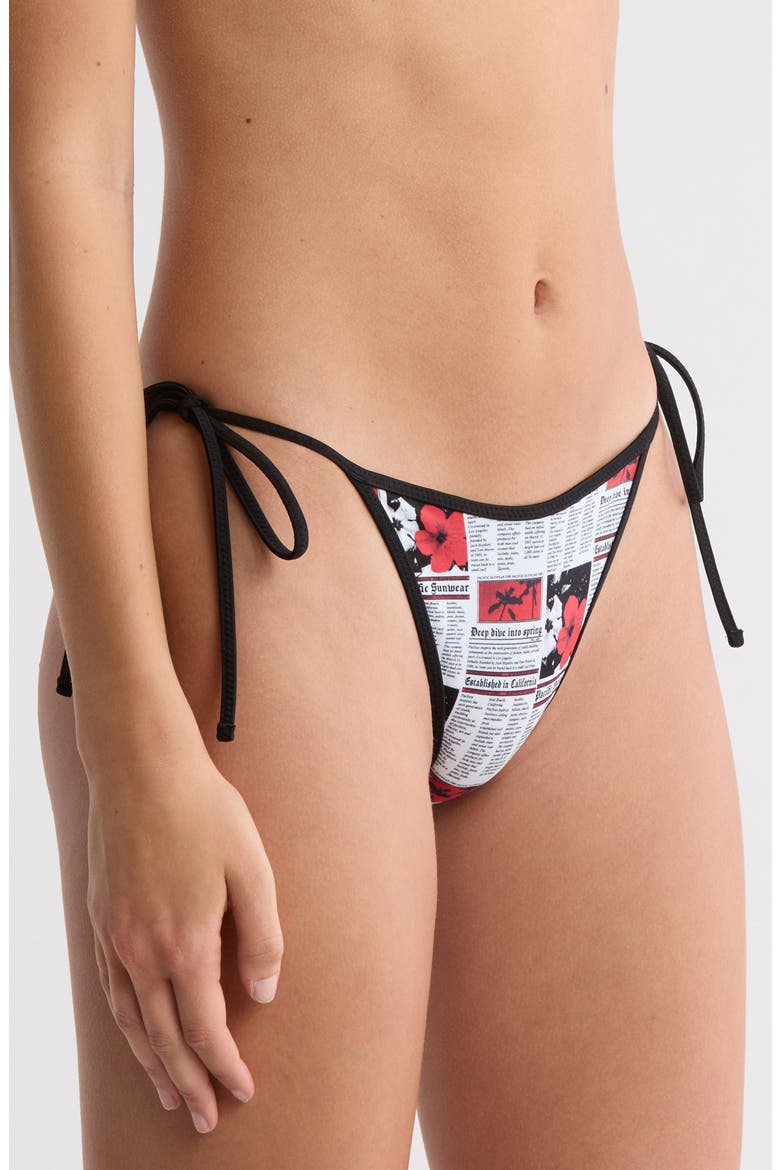 Corinne Side Tie Bikini Bottoms, Alternate, color, MULTI