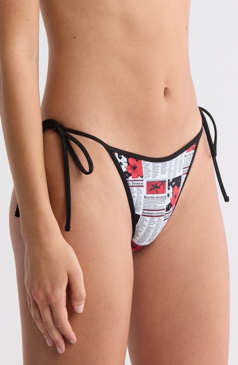 PacSun Corinne Side Tie Bikini Bottoms, Alternate, color, 