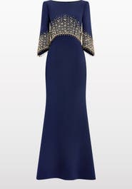 Jenny Packham Electrica Embellished Maxi Dress