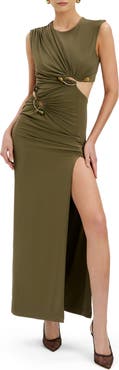 Bardot Felix Side Slit Maxi Dress