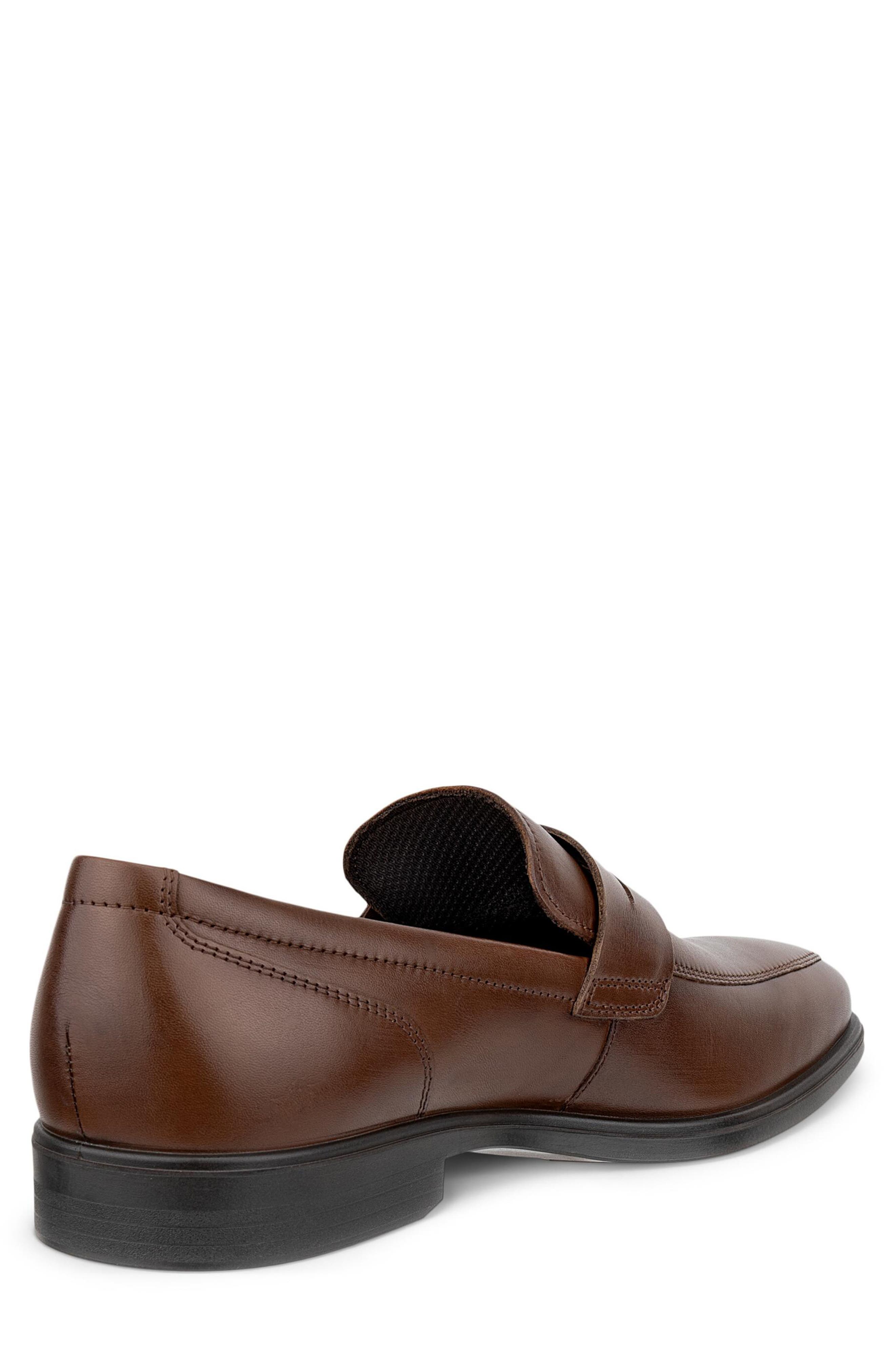 ECCO Queenstown Penny Loafer, Alternate, color, Cocoa Brown