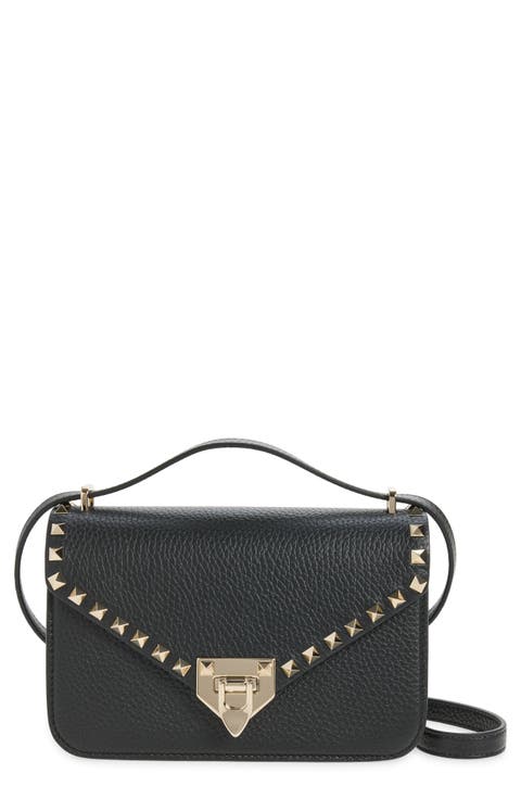 Small Rockstud Leather Shoulder Bag