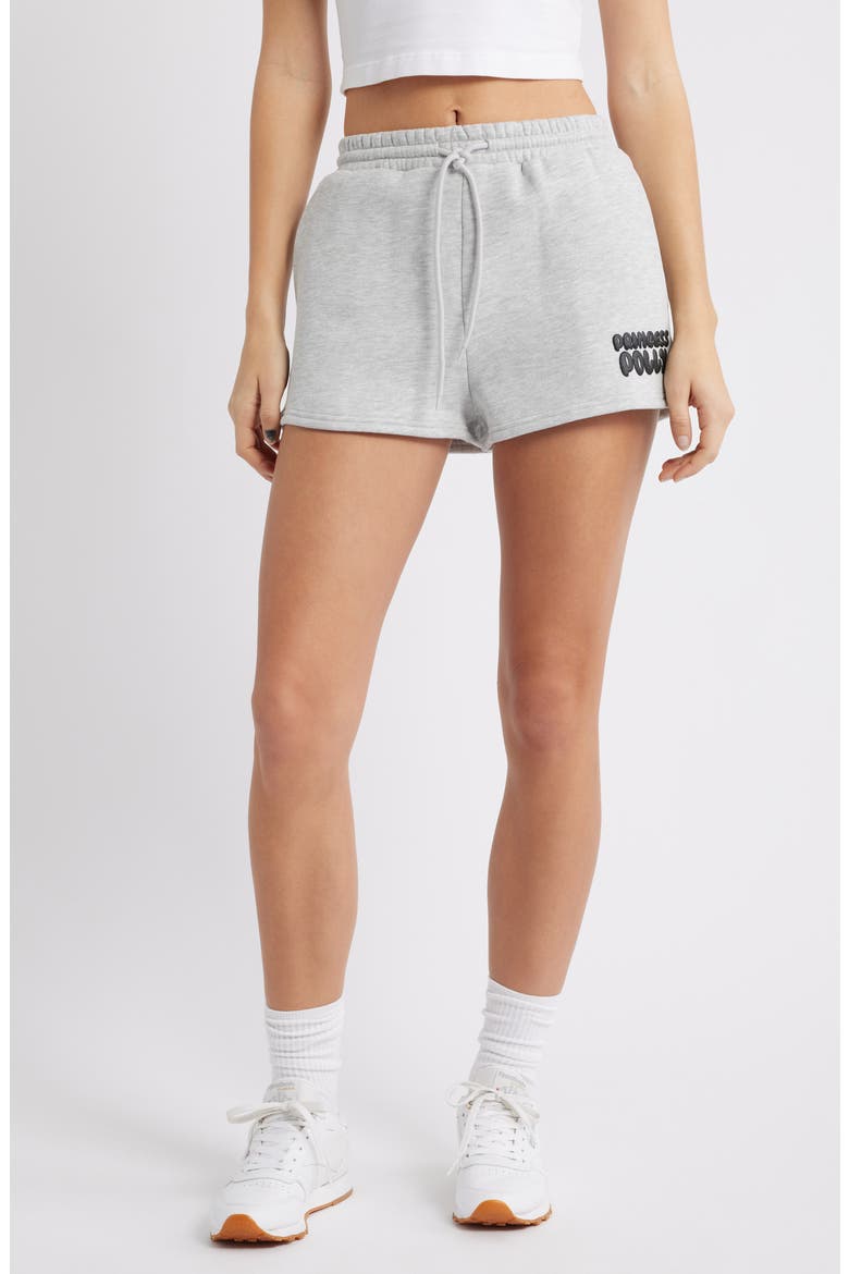 Cotton Blend Drawstring Sweat Shorts, Main, color, GREY