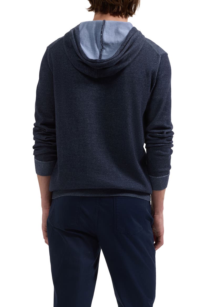 Cotton Hoodie Sweater, Alternate, color, NAVY