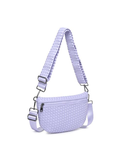 Sol And Selene Ethereal - Woven Neoprene Crossbody Bag In Lilac