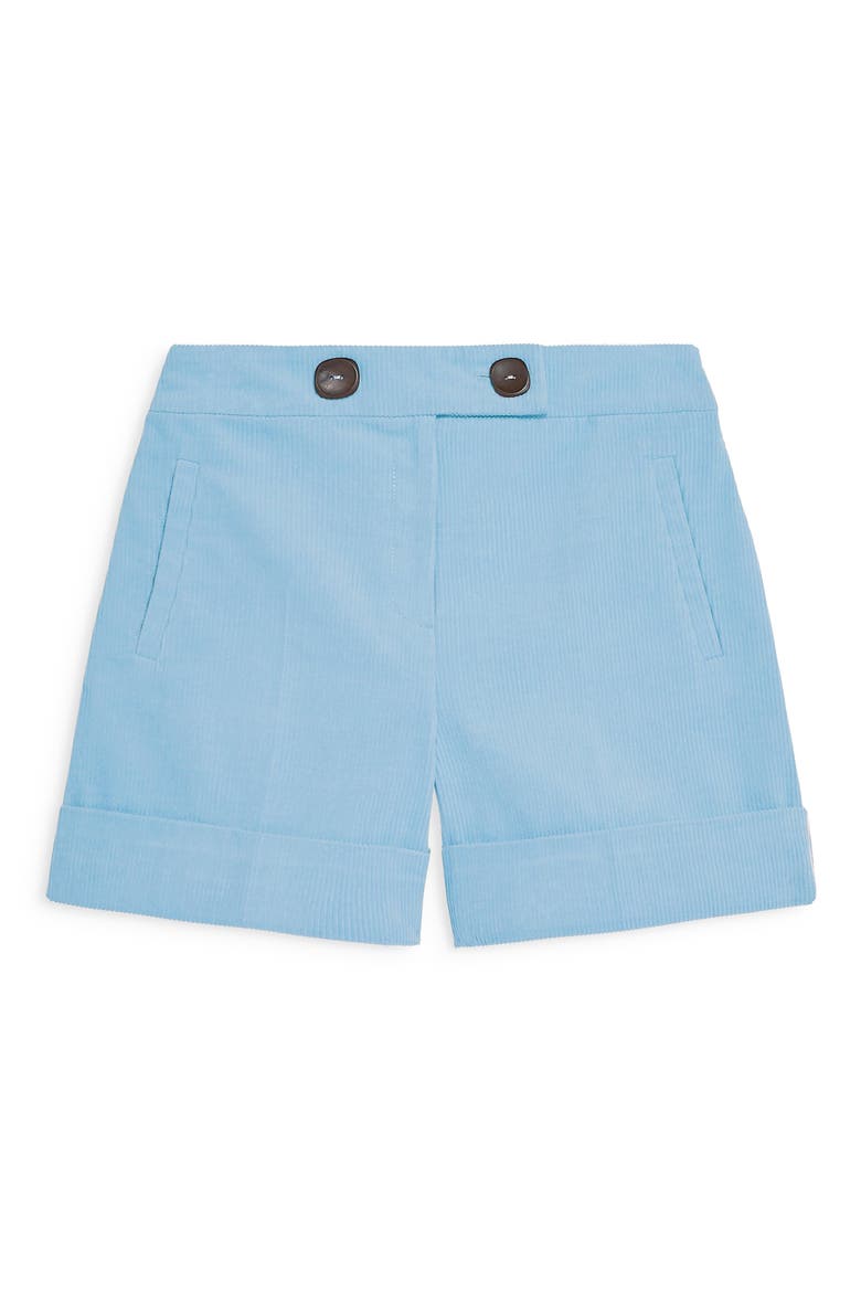 Corduroy Shorts, Alternate, color, BLUE