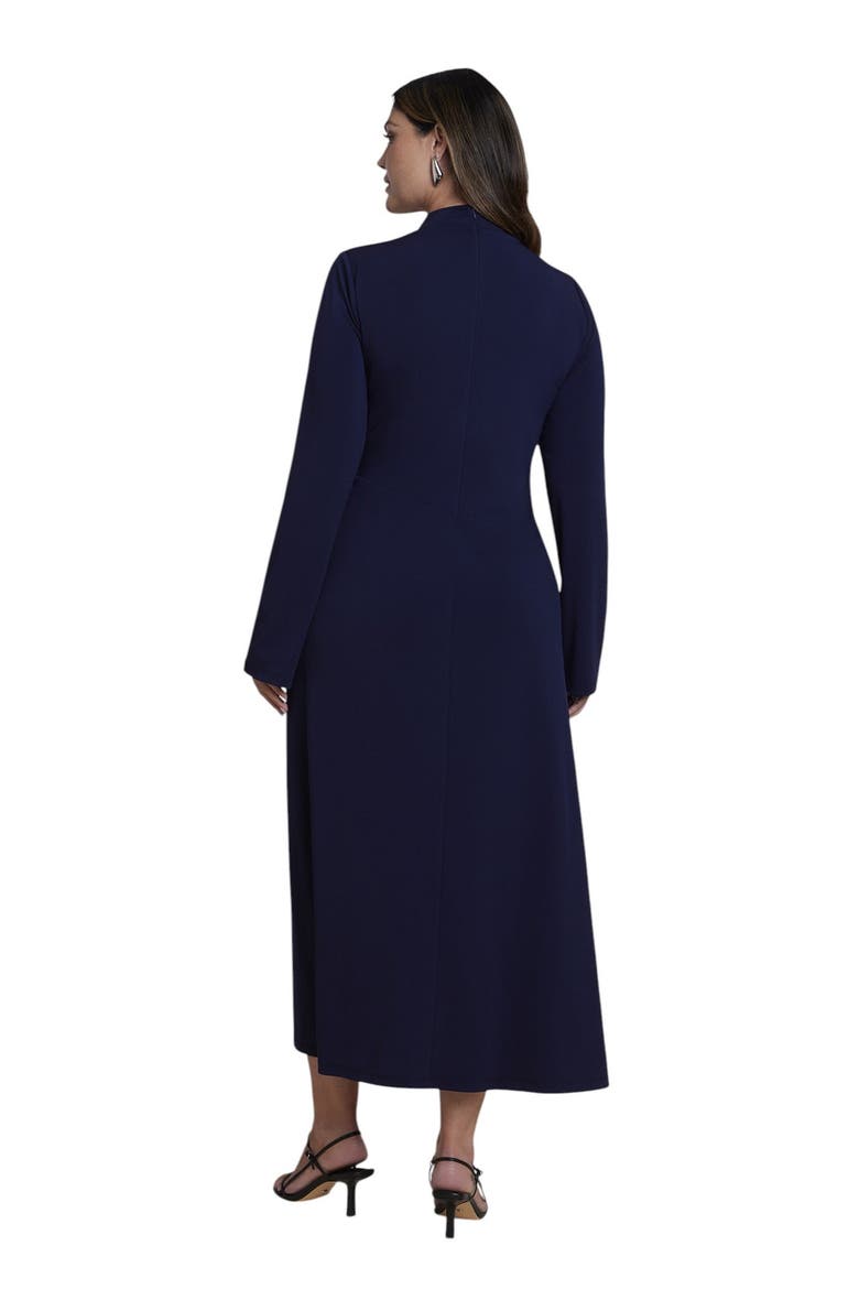 Draped Knit Maxi Dress (plus), Alternate, color, EVENING BLUE