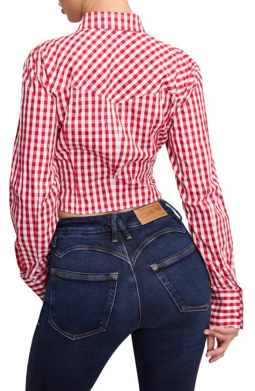 GOOD AMERICAN GOOD AMERICAN DOLLY COUNTRY CORSET SHIRT 