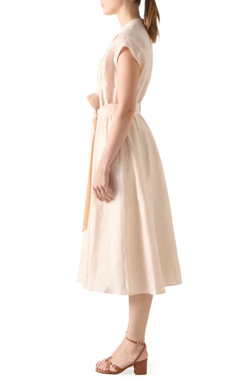 Lk Bennett Fran Belted Shirtdress In Neutral