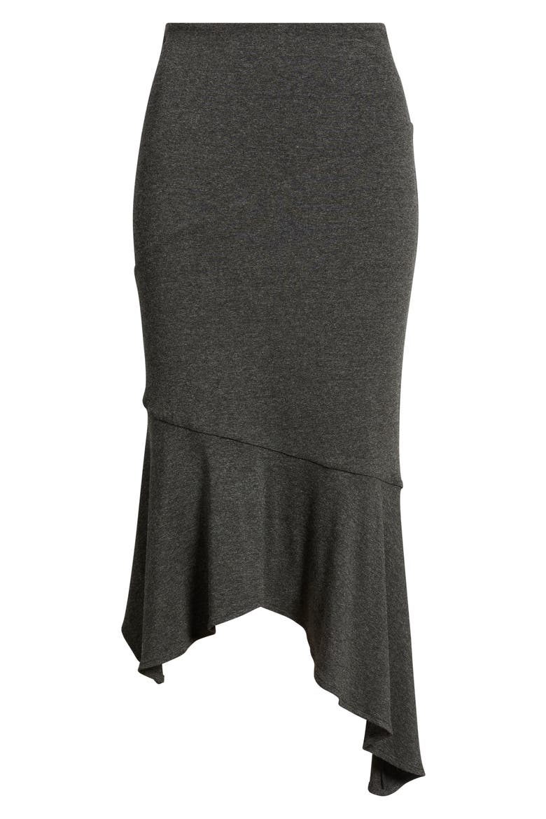 Amuleto Asymmetric Midi Skirt, Alternate, color, STORM