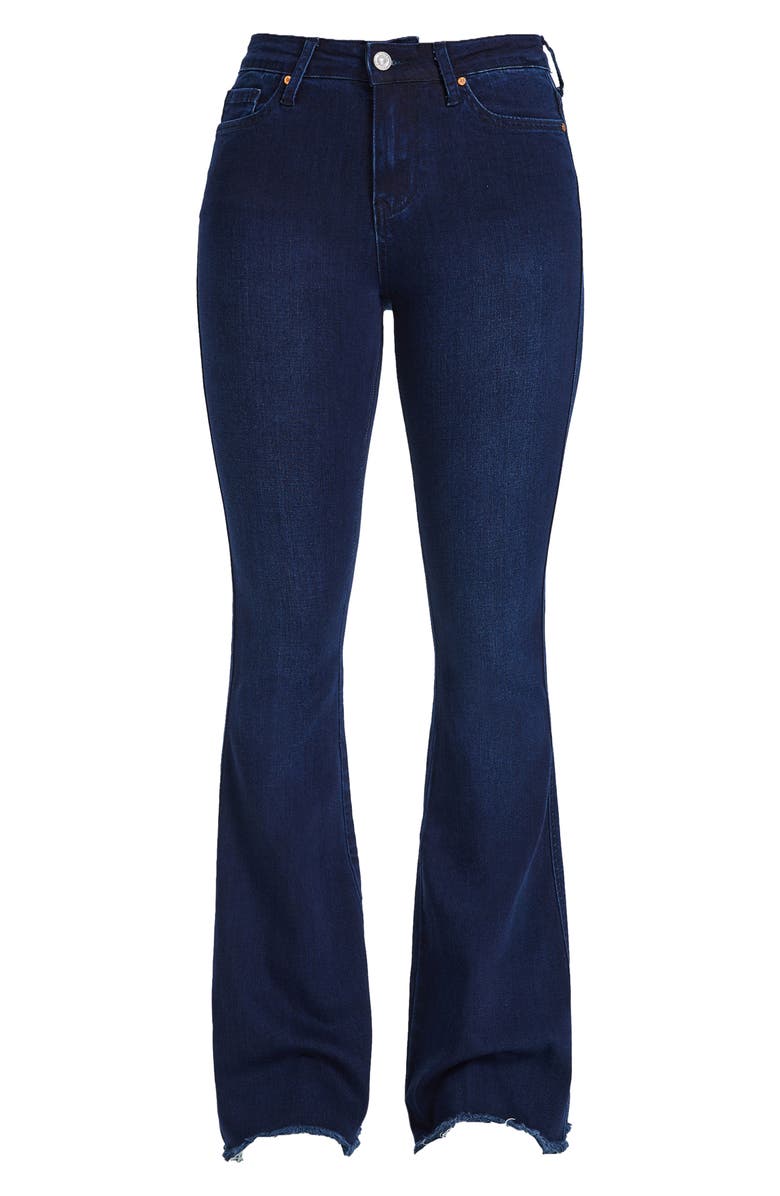 Bayeas High Waist Flare Jeans, Alternate, color, Dark Blue