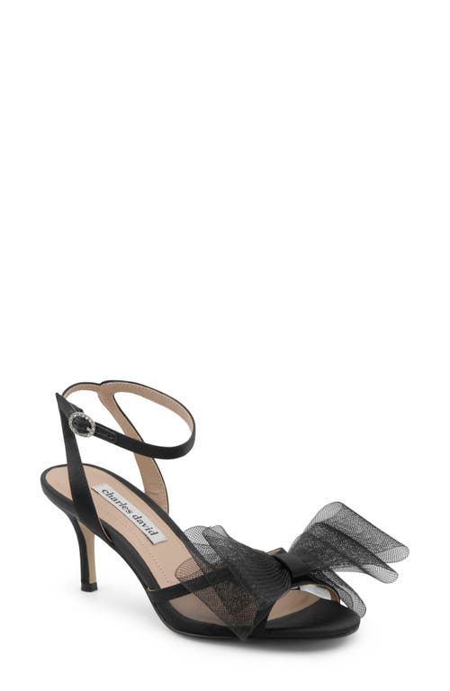 Charles David Bridges Ankle Strap Sandal In Black