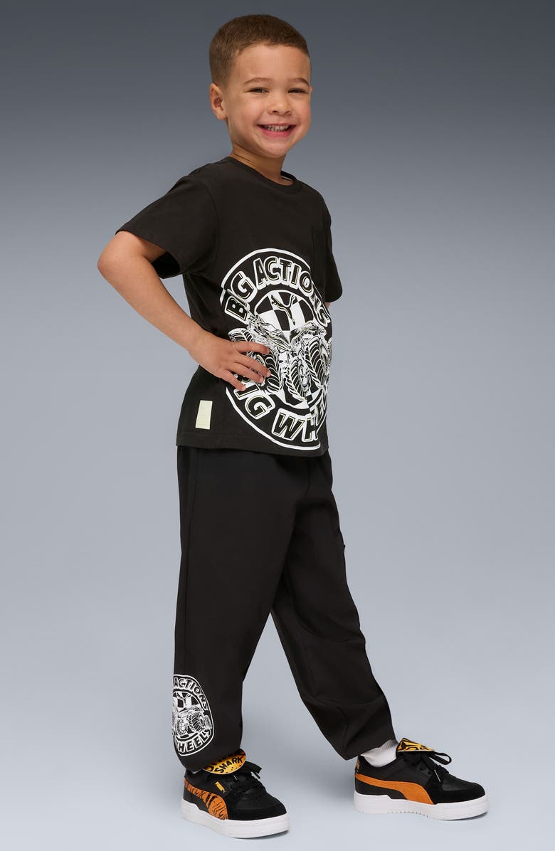 PUMA x Hot Wheels Kids' Relaxed Cargo Pants, Alternate, color, Puma Black