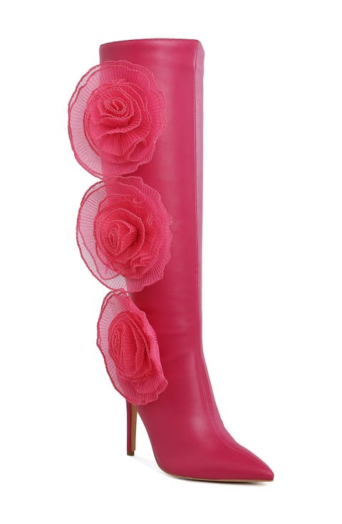 Chinkara Rose Detail Tall Boot (Women)