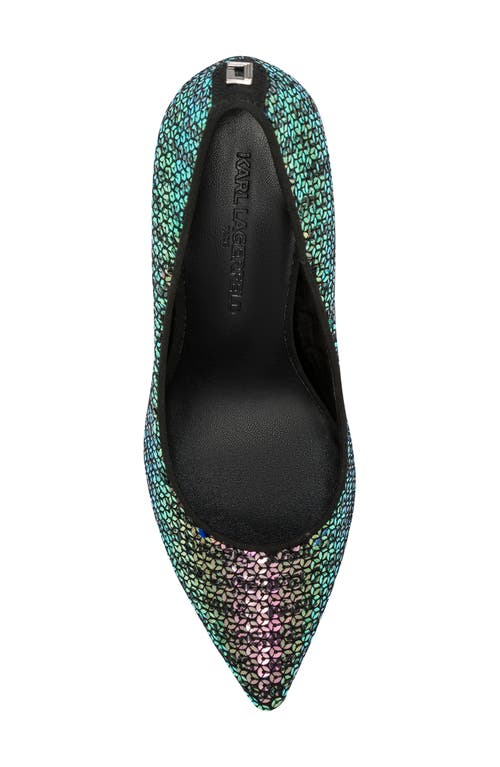 Karl Lagerfeld Paris Royale Sequin Pump In Black