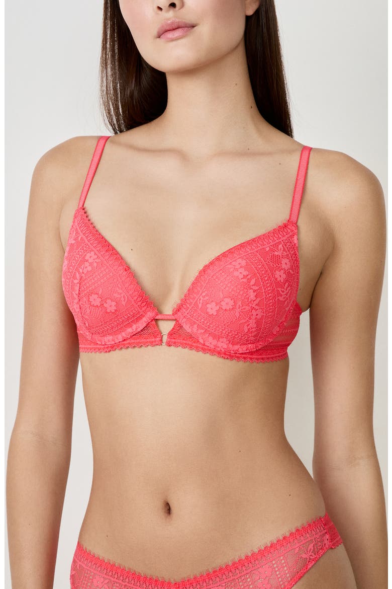 Aura N°2 Classique Underwire Bra, Main, color, CORAL