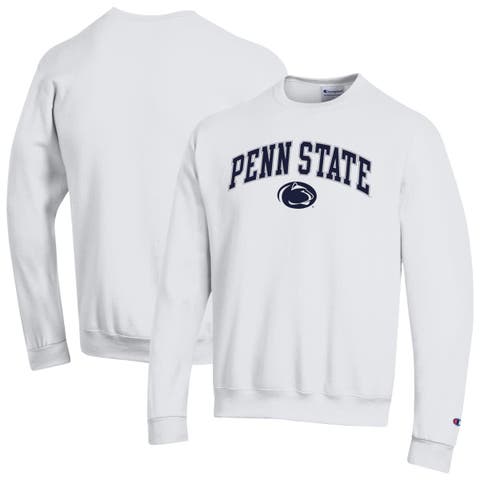 Men's Champion  White Penn State Nittany Lions Arch Over Logo Pullover Sweatshirt