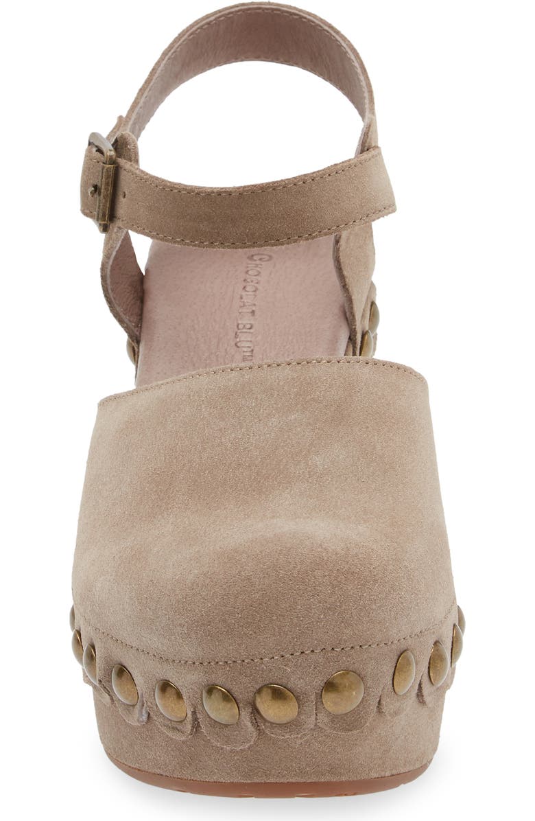 Chocolat Blu Garvey Platform Clog, Alternate, color, Taupe Suede