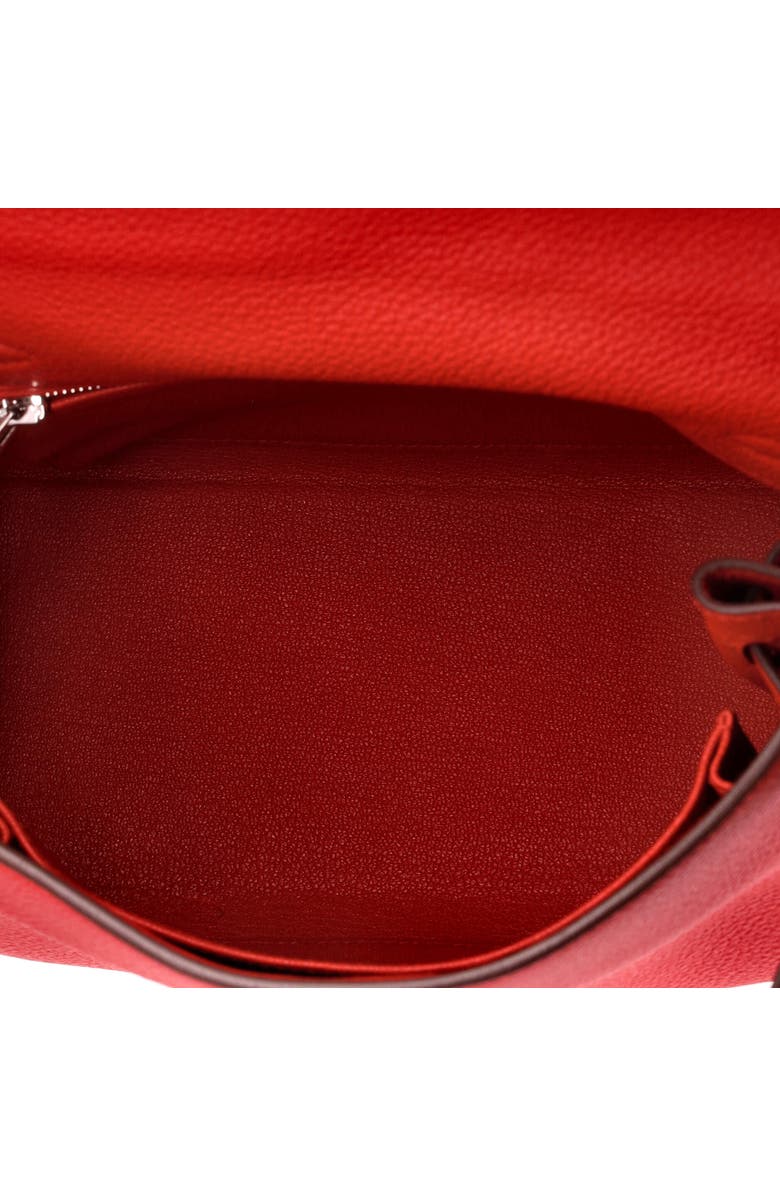 Pre-Owned Hermes Kelly Handbag Red Togo with Palladium Hardware 25, Alternate, color, Rouge De Coeur