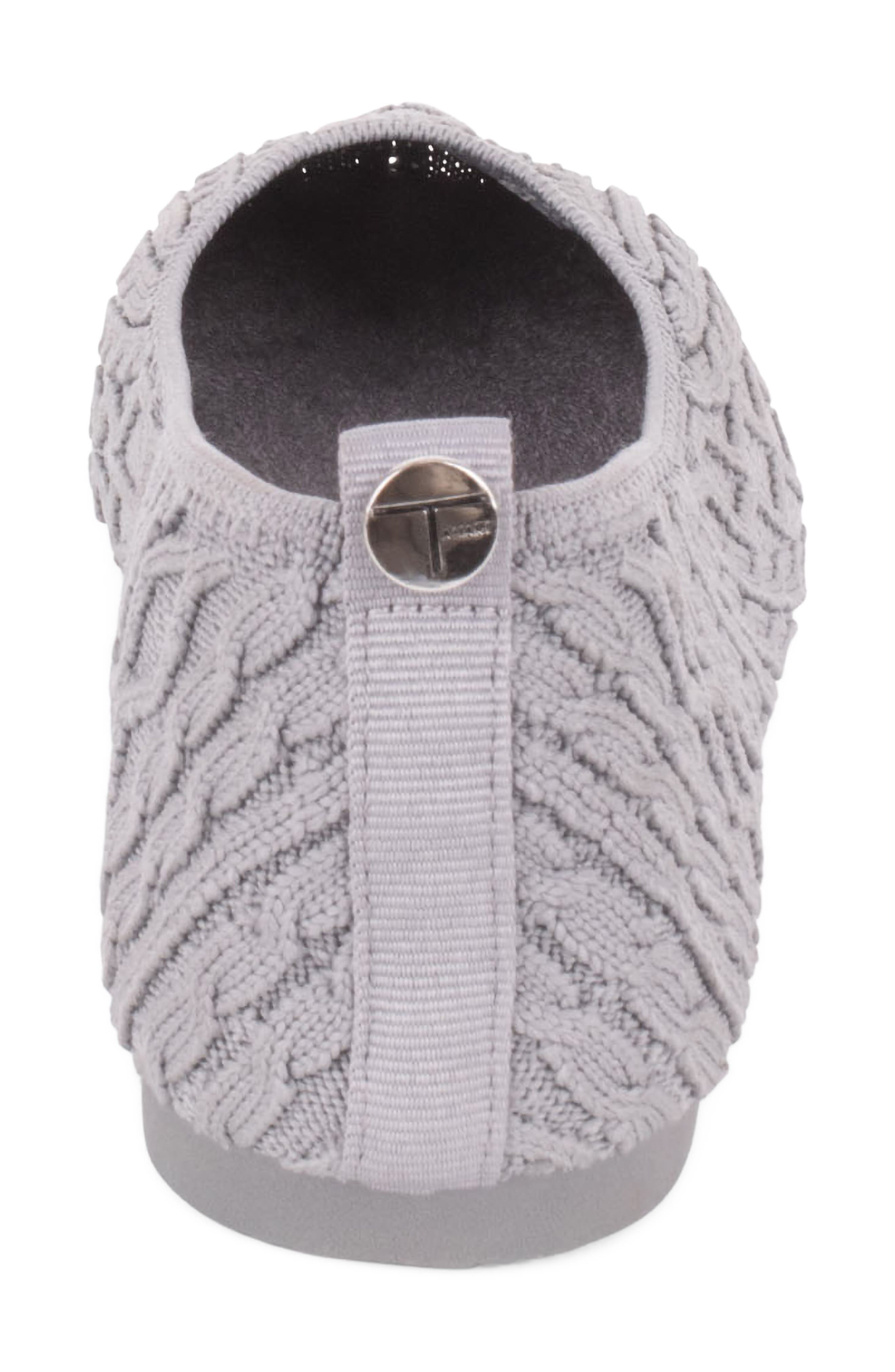 Cannes Cable Knit Ballet Flat, Alternate, color, GREY