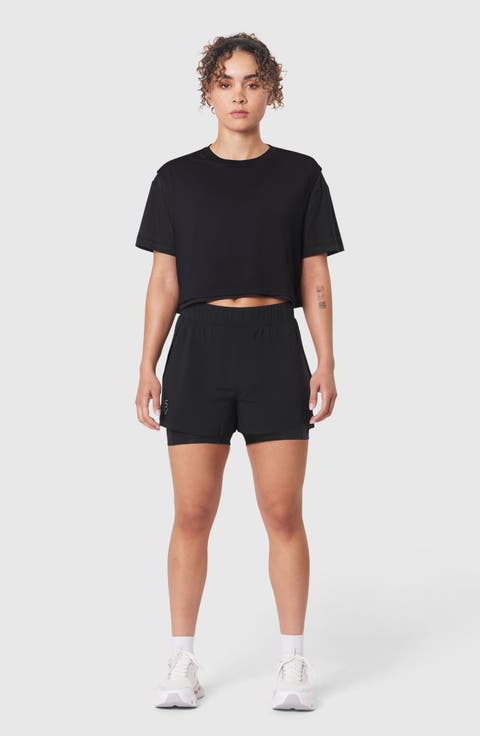 Supima Ice Skin Reversible Crop Tee