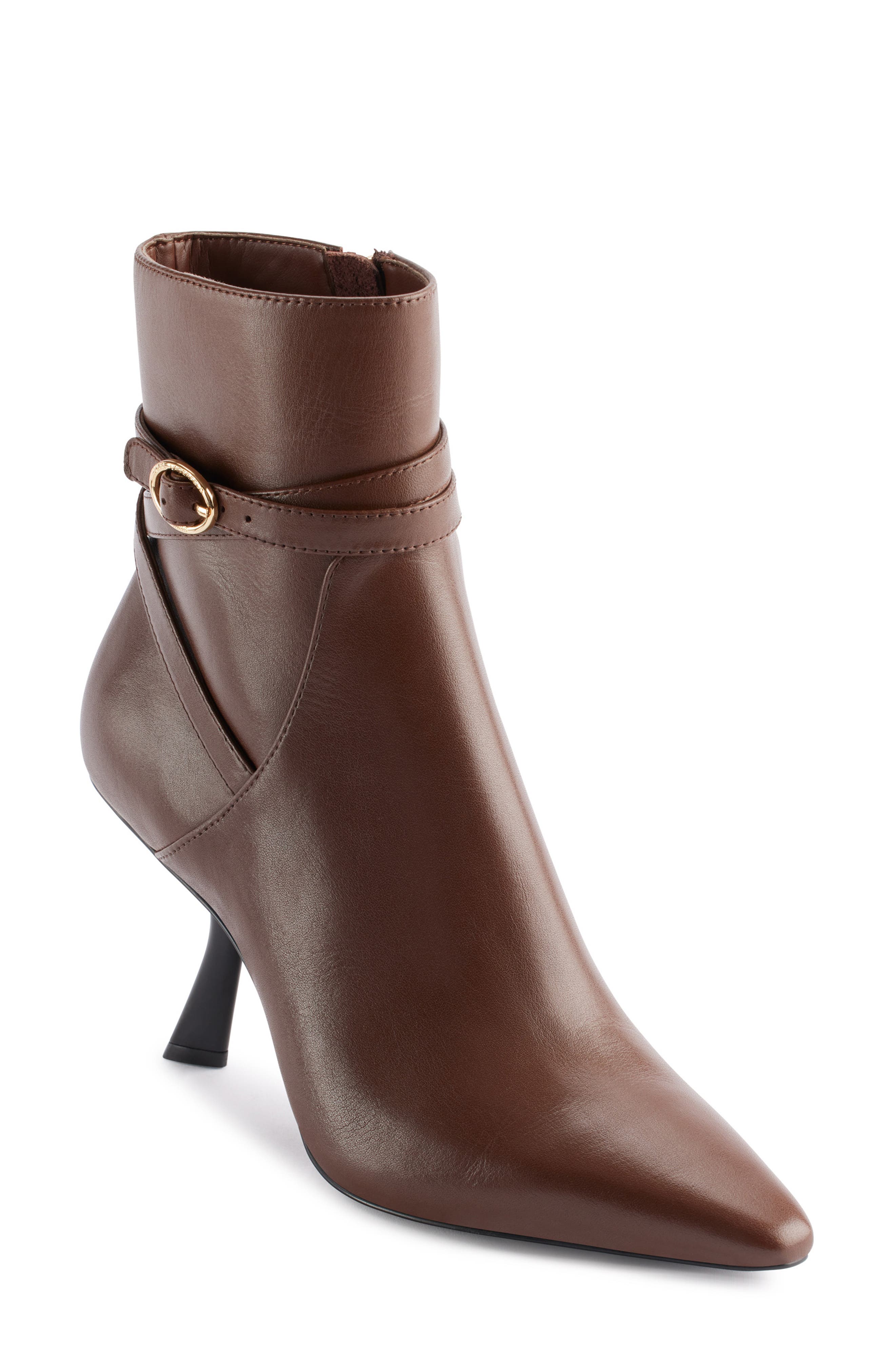 KARL LAGERFELD PARIS Karly Bootie, Main, color, Cognac