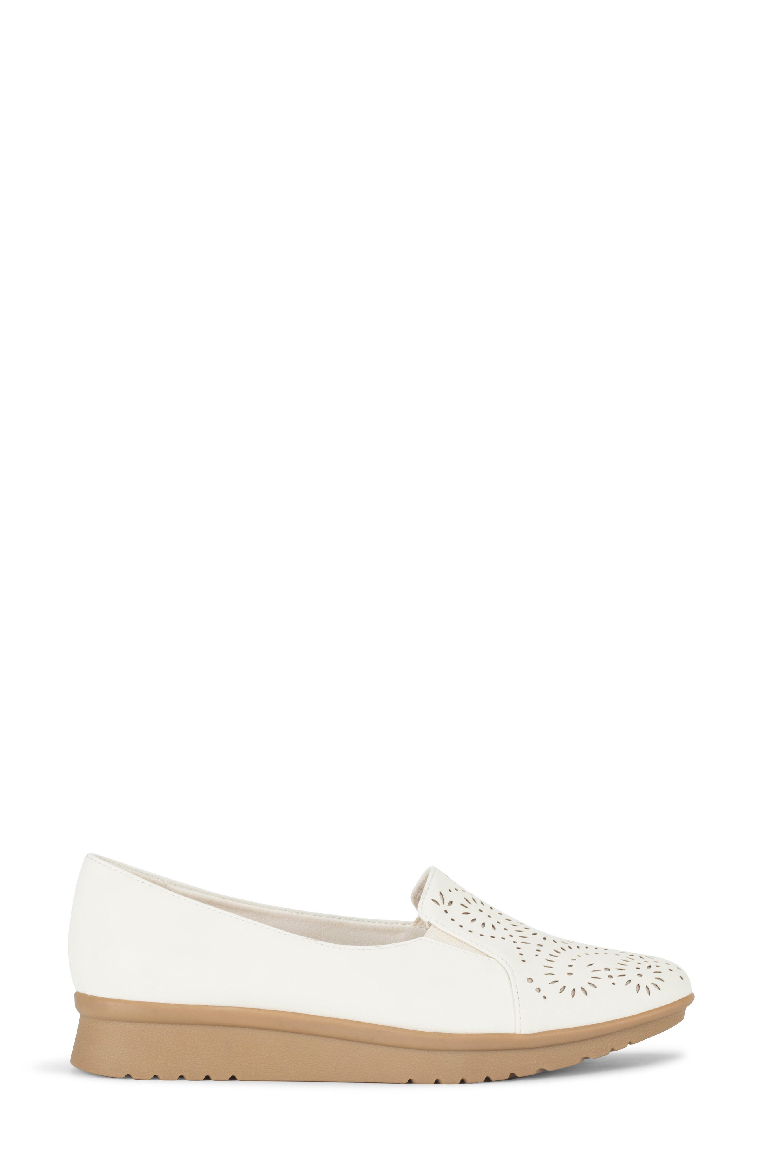 BARETRAPS Amry Laser-Cut Flat, Alternate, color, Cream