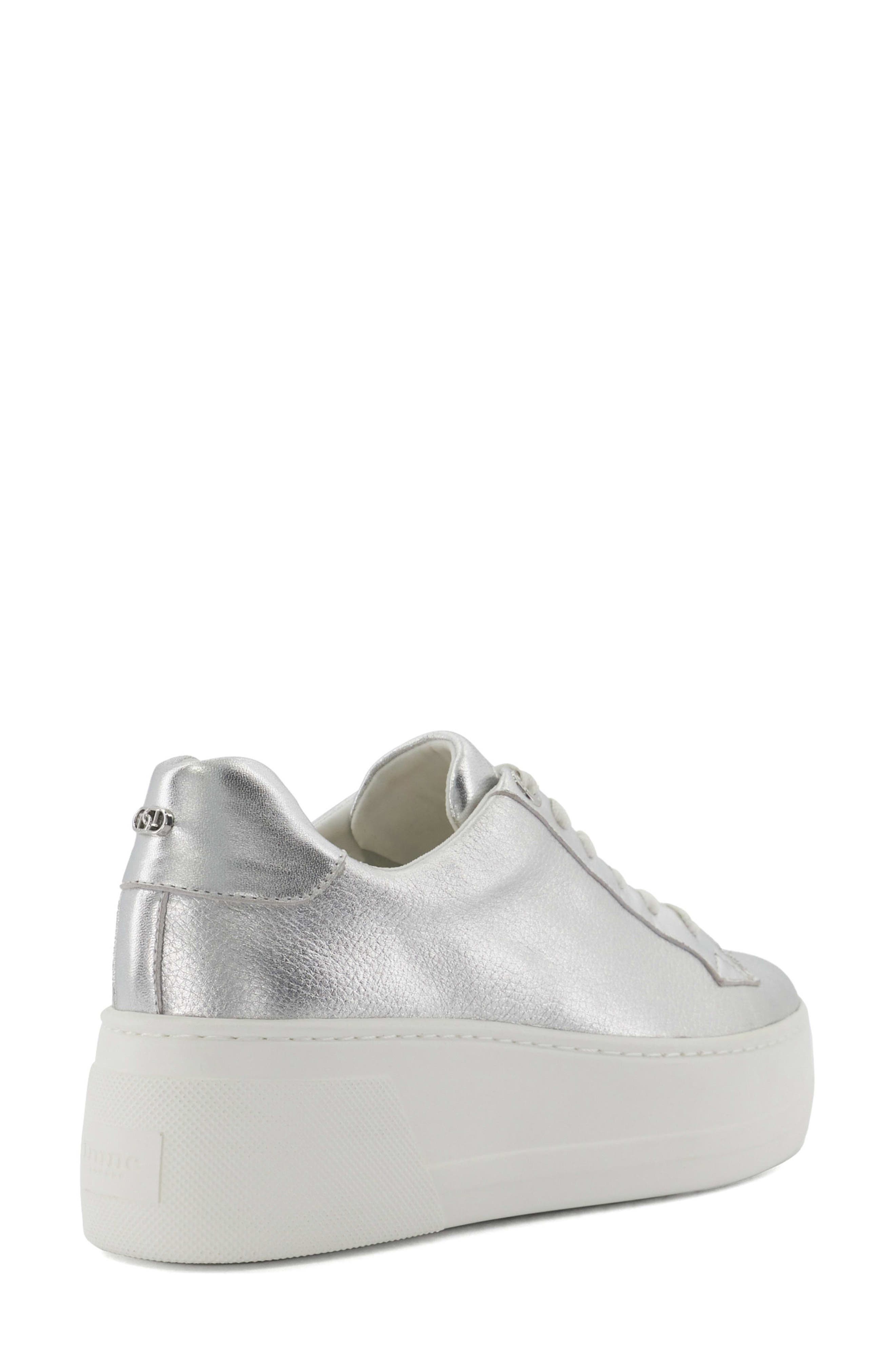 Dune London Episode Platform Sneaker, Alternate, color, Silver