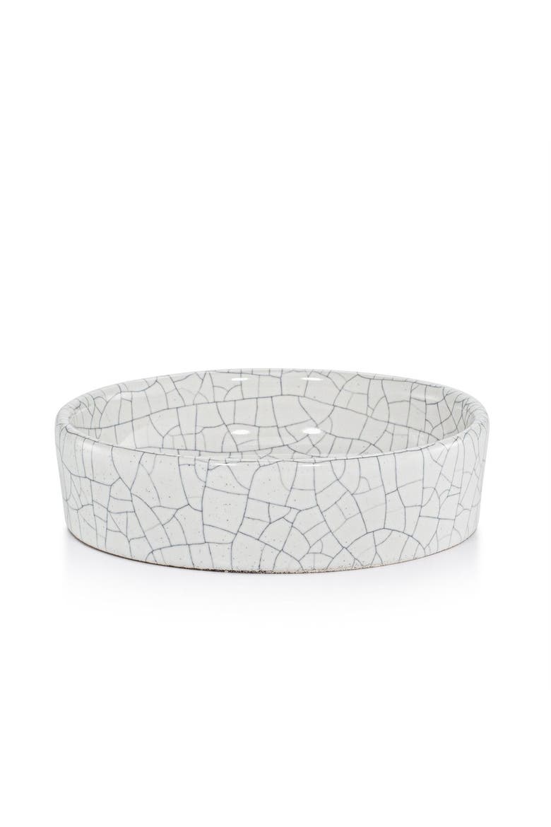 Frattura White Soap Dish, Alternate, color, WHITE