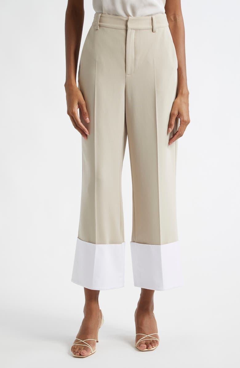 Cinq à Sept Linda Mélange Kick Flare Pants, Main, color, 