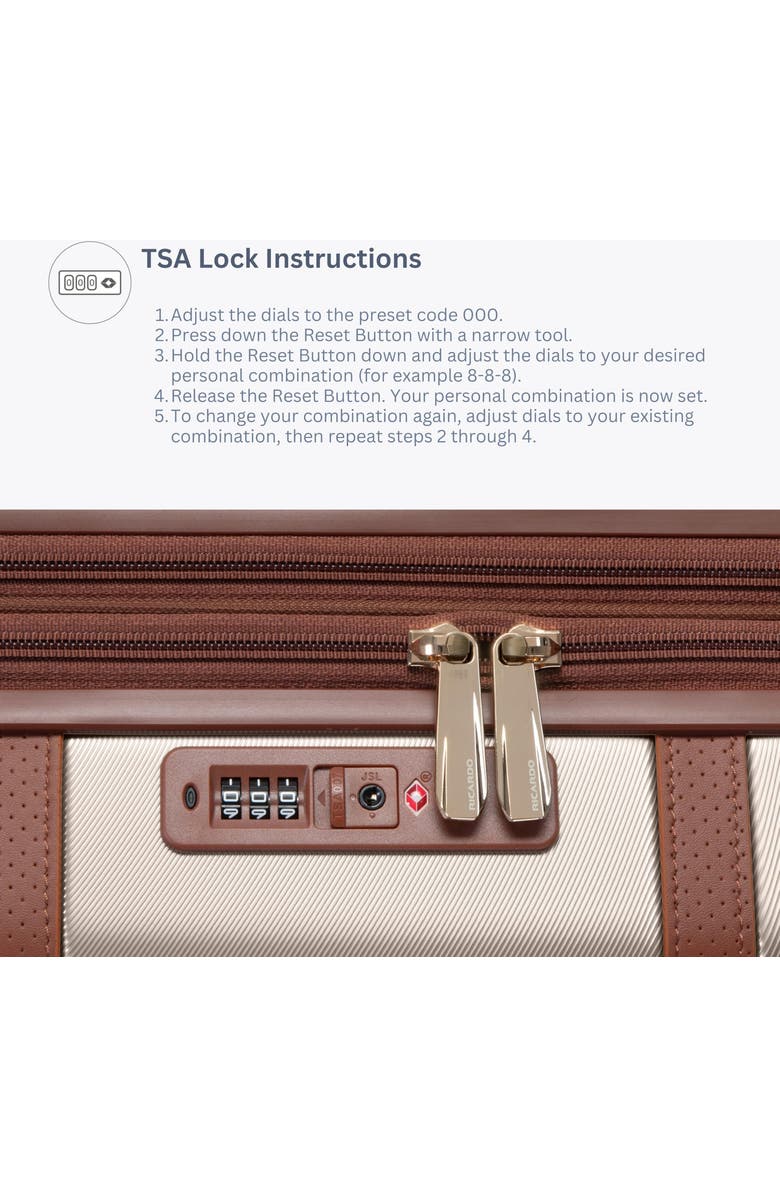 Ricardo Beverly Hills Montecito 2.0 Hardside Suitcase, 25" Checked, Alternate, color, Champagne