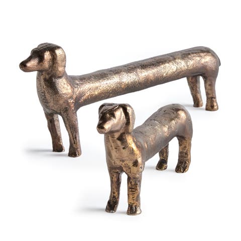 Connley Dogs Sculptures Set Decorative Objects of 2